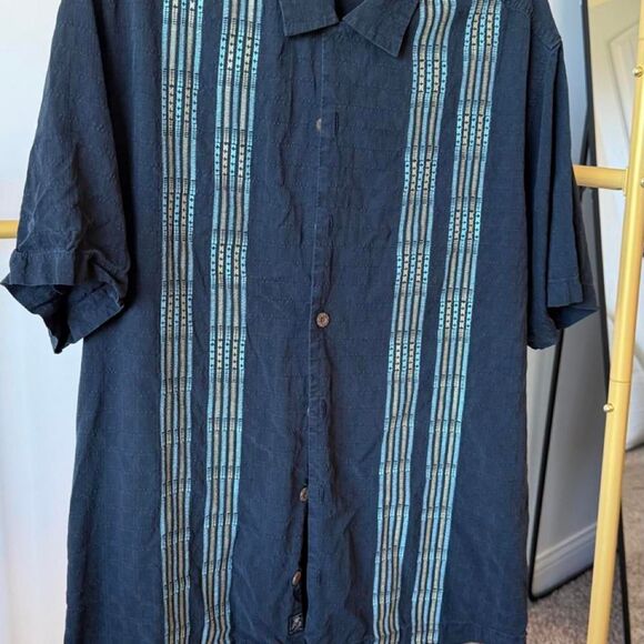 Tommy Bahama Other - Tommy-bahama Men's Navy and Blue Shirt